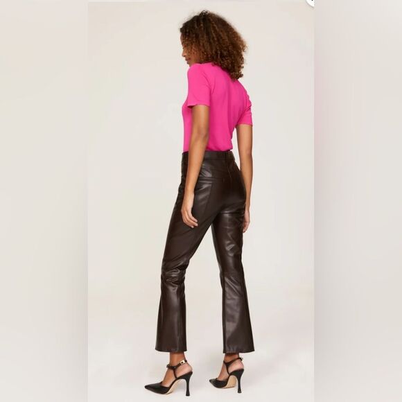 Milly Hellena Faux Leather Pants Size 24 - Picture 3 of 10